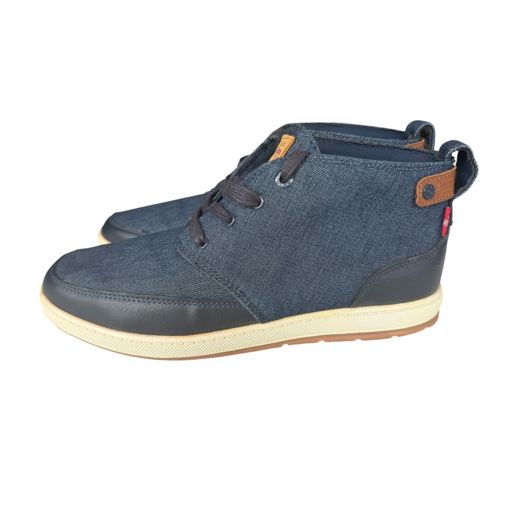 Levi's Turner Denim Chukka Boots Mens 10 Blue EUC Casual Ankle Mid-Top Sneaker